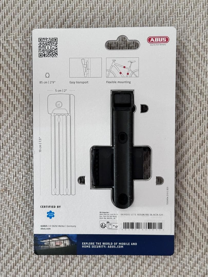 【新品・未使用】ABUS BORDO LITE 6055K/85 自転車ロック