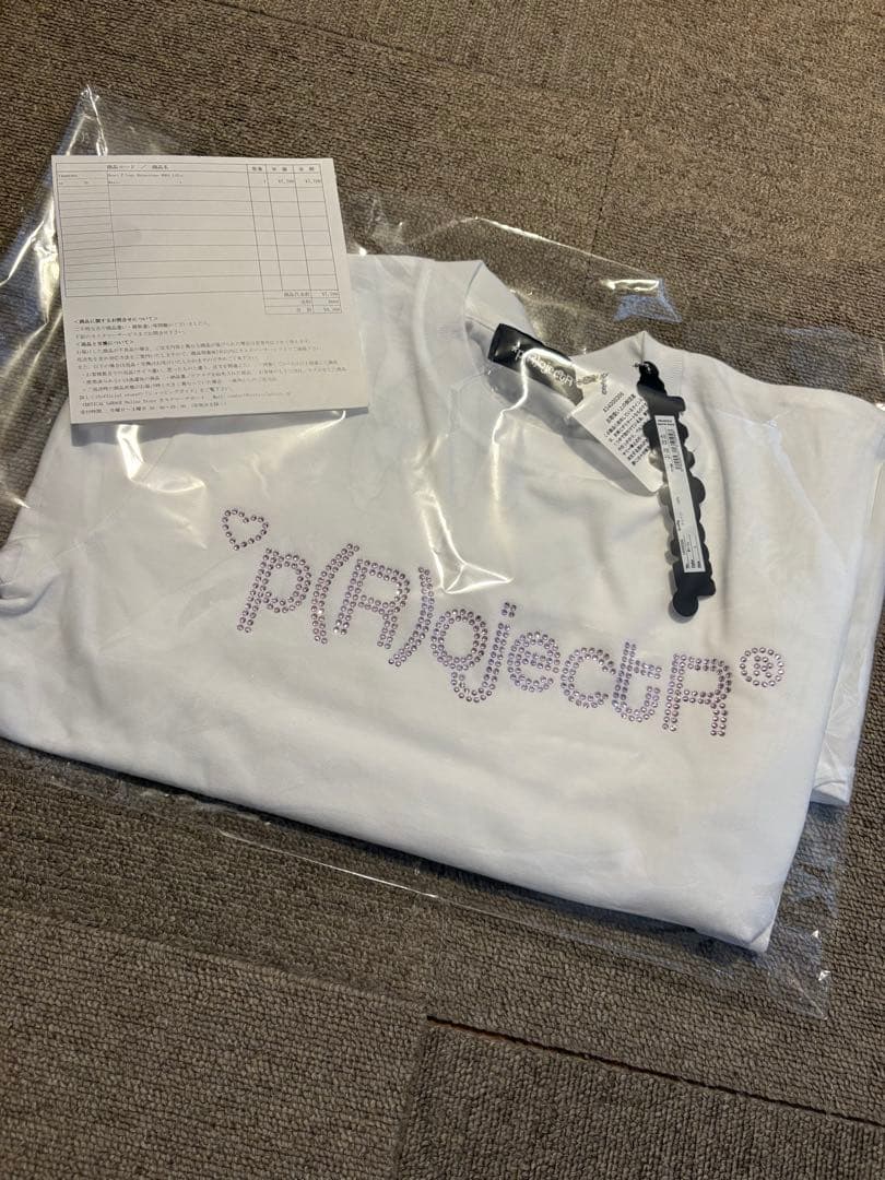 p(R)jectR 2026バレンタイン heart P logo 白　Lサイズ