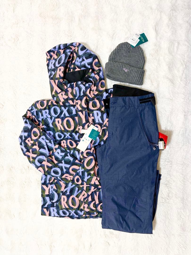 スノボウェア　スキー　スノーボードウェア　ロキシー　ROXY 上下セット　帽子