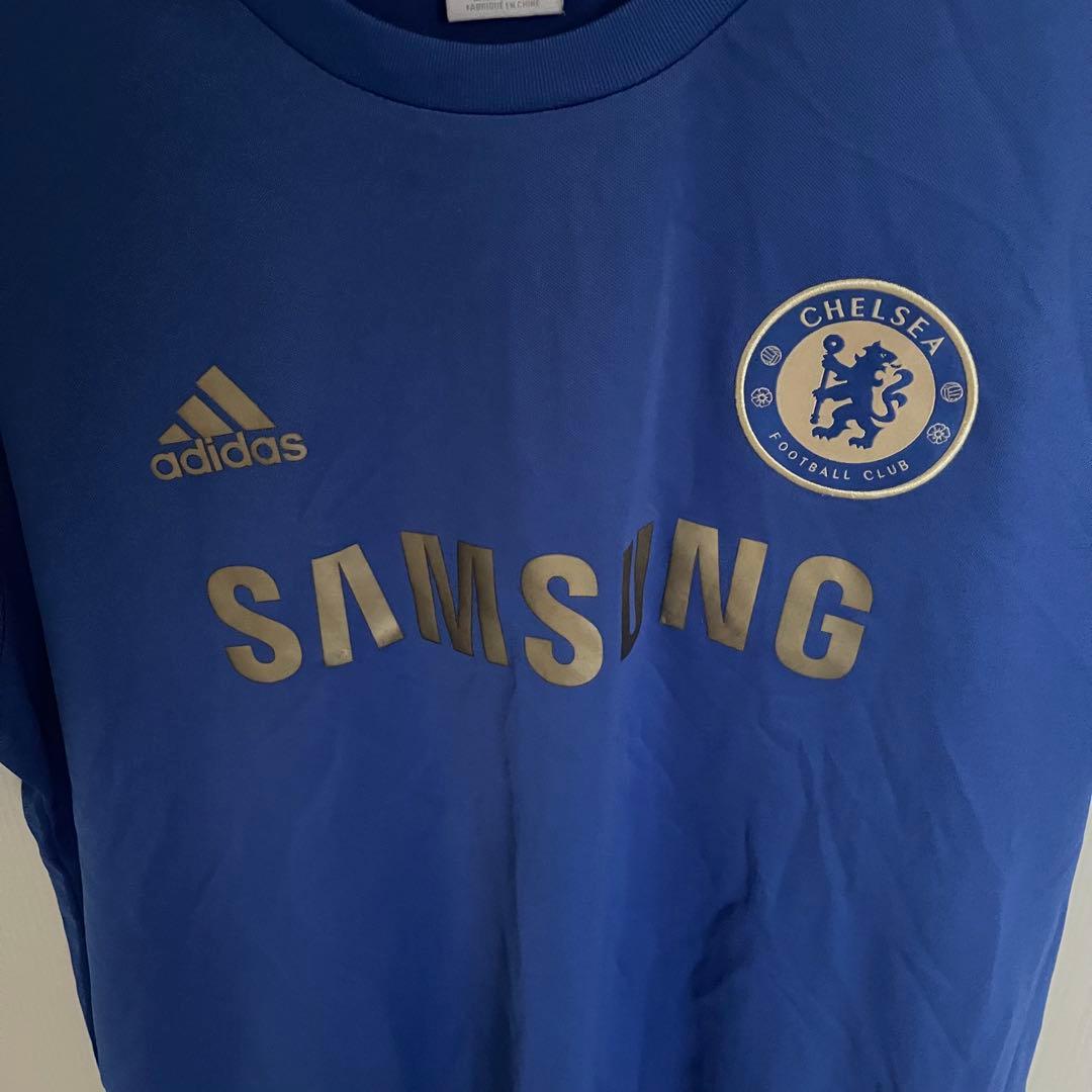 チェルシー2012/13ホーム　adidas サッカーユニフォーム 刺繍ロゴ