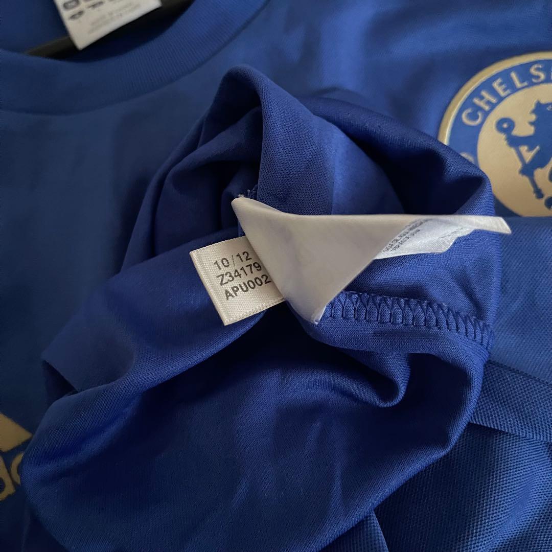 チェルシー2012/13ホーム　adidas サッカーユニフォーム 刺繍ロゴ