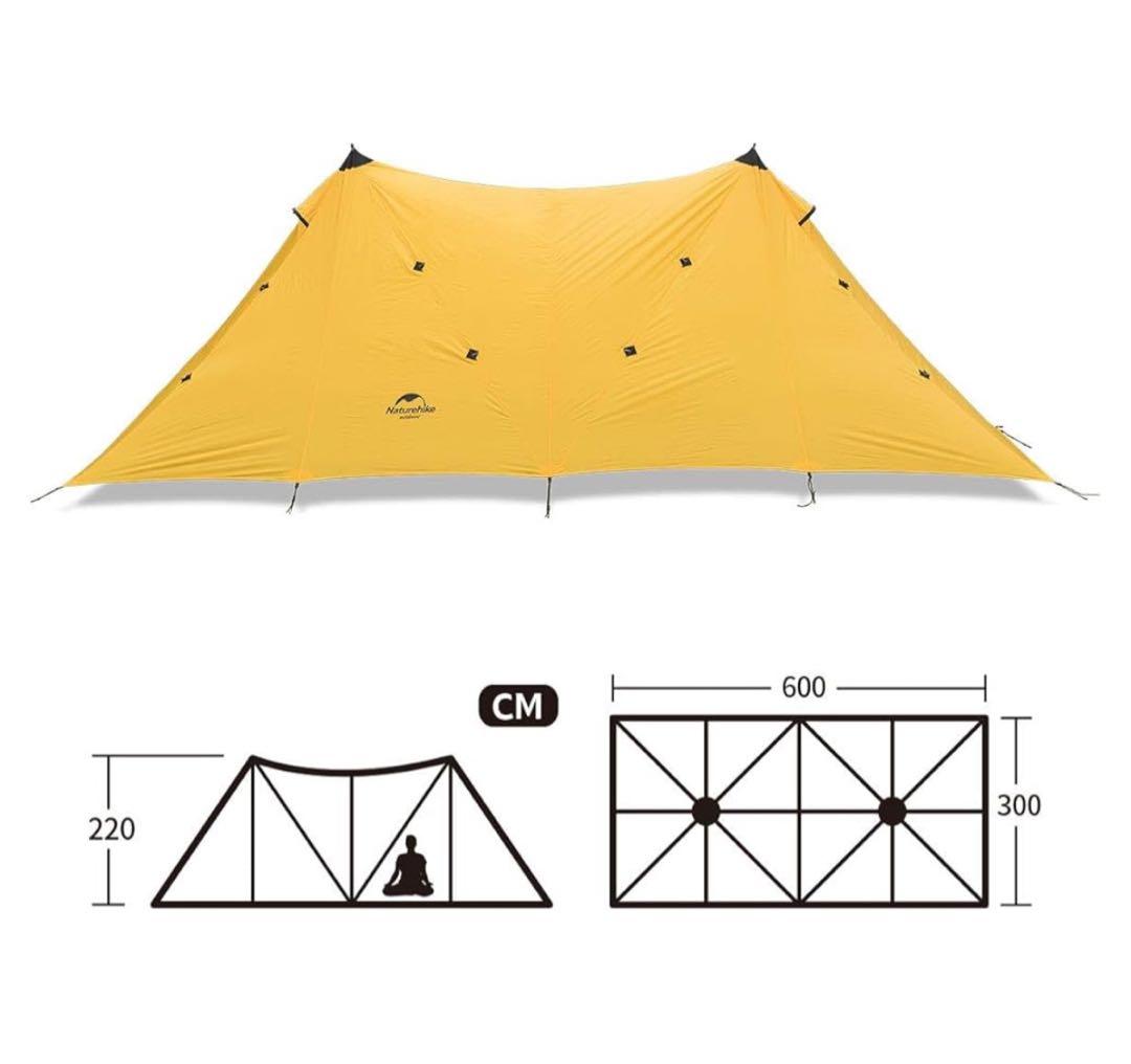Naturehike 2ポール　タープテント ツインピルツフォーク 210T