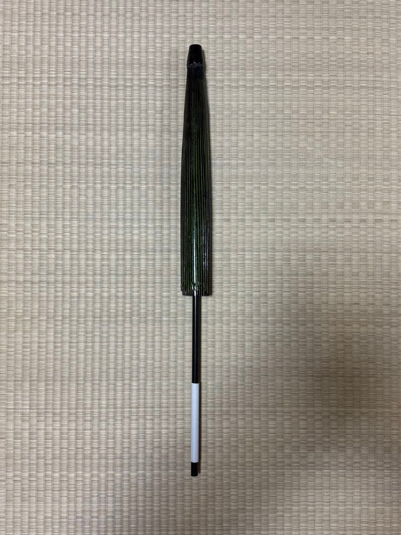 蛇の目傘　番傘　緑　和傘　傘　二段継　舞踊　大衆演劇　着物　撮影