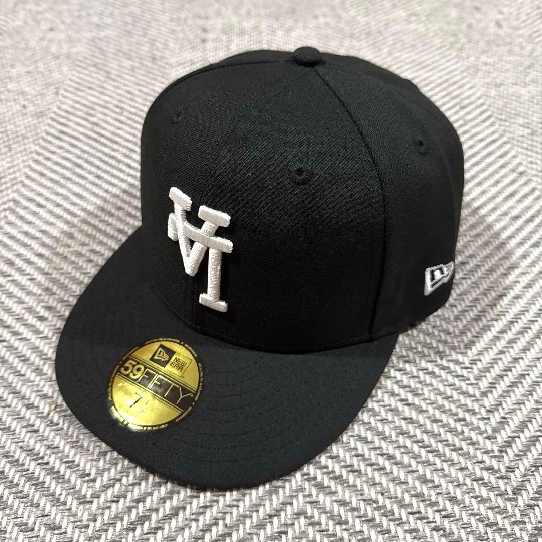 ロサンゼルス・ドジャース 59FIFTY ブラックキャップ 逆ロゴ