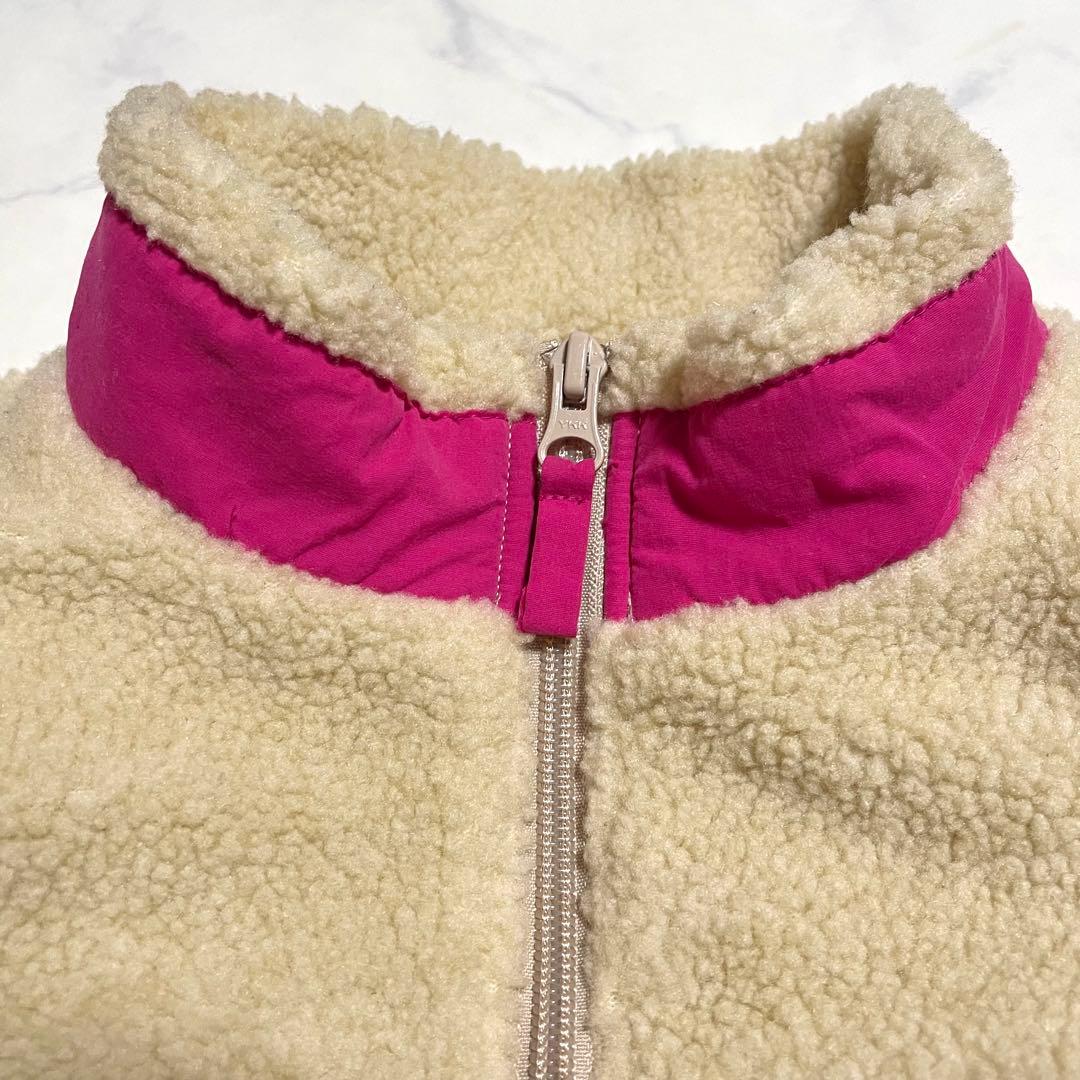BEAMS GOLF ビームス ゴルフ ボア ブルゾン フリース ベージュピンク