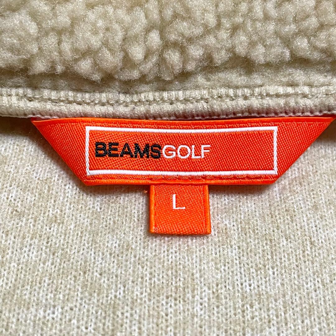 BEAMS GOLF ビームス ゴルフ ボア ブルゾン フリース ベージュピンク