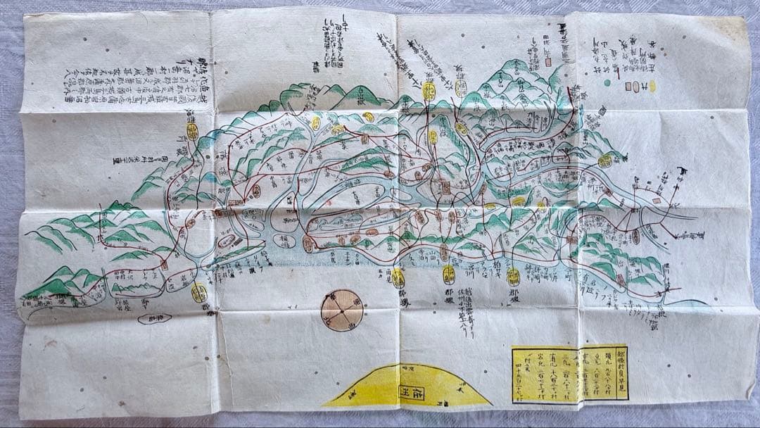2239様感謝‼️秘蔵蔵出し‼️江戸古地図不世出越後地勢　村員早見地図愛蔵史料　新潟