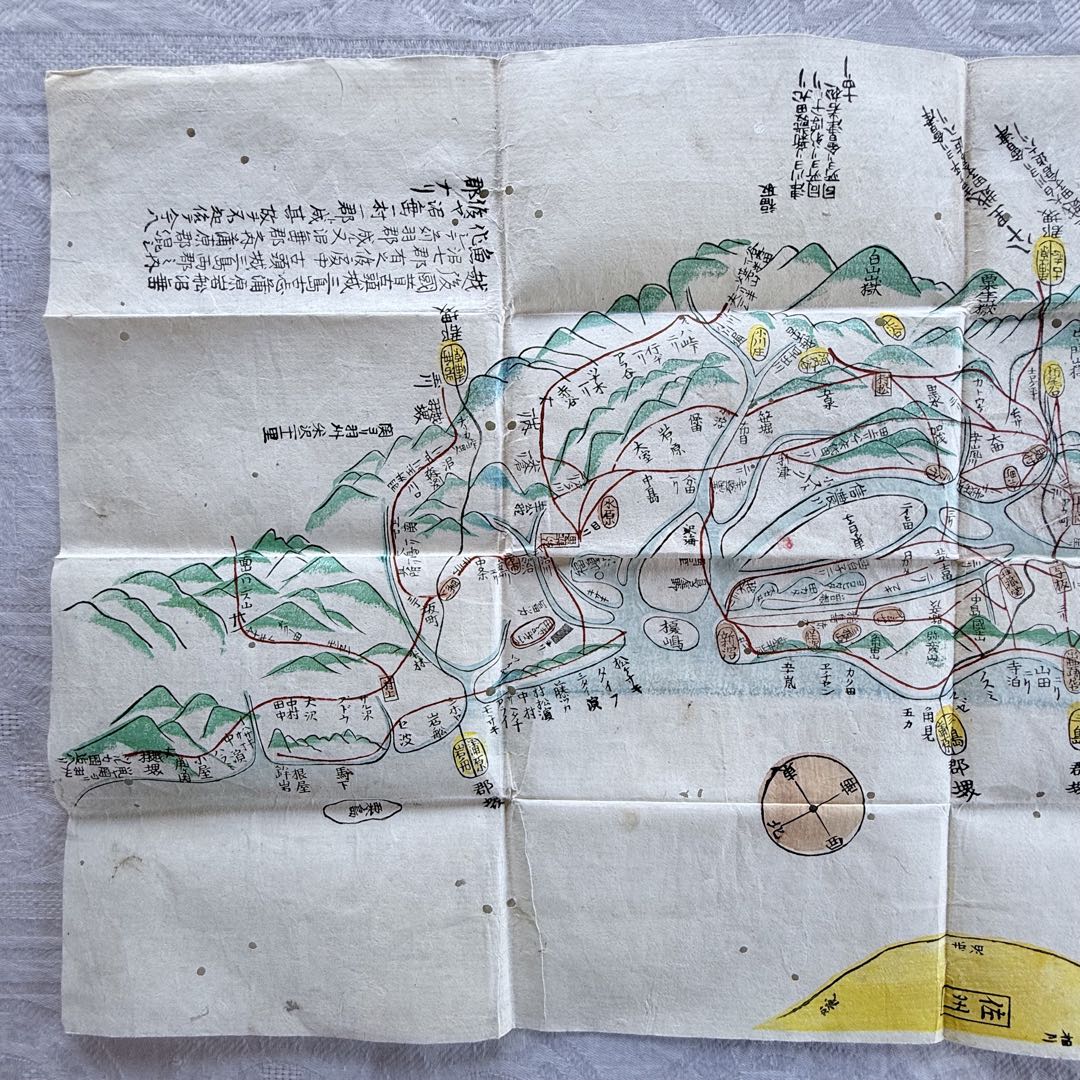 2239様感謝‼️秘蔵蔵出し‼️江戸古地図不世出越後地勢　村員早見地図愛蔵史料　新潟