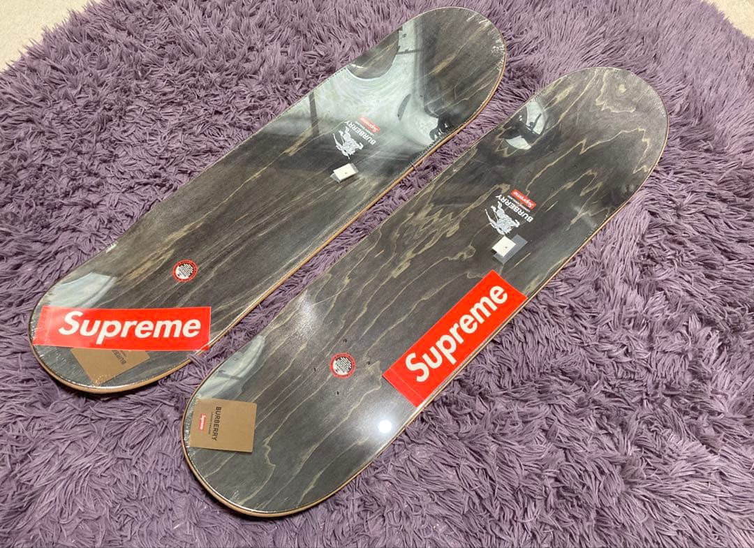 Supreme Burberry スケートボード 2枚セット　スケボー　未開封