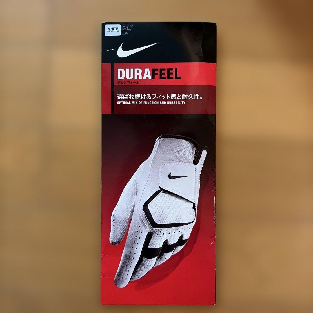 6枚セット　Nike DURA FEEL ゴルフグローブ 24cm ホワイト