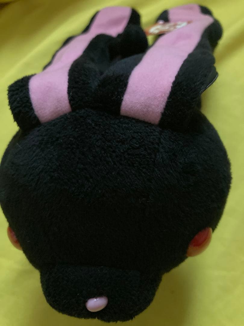新品‼️タグ付き‼️✳️汎用うさぎ デュアルペンポーチ ✳️ブラック筆箱文具小物入れ‼️黒