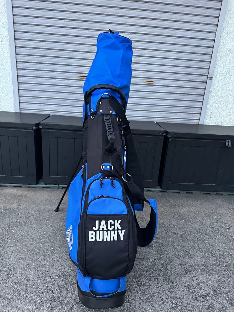 JACK BUNNY スタンドゴルフバッグ 青黒