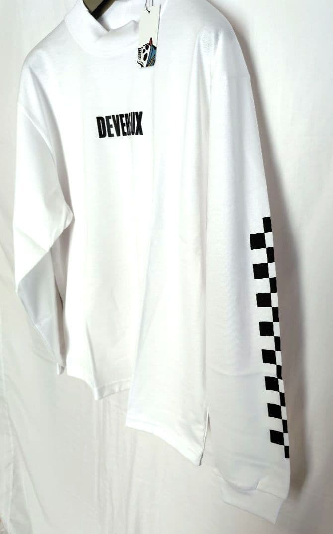 最終値新品【DEVEREUX GOLF】ロンT／チェッカーモックネックシャツ L