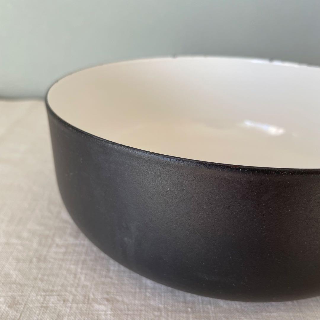 ARABIA FINEL 琺瑯ボウル 人気のマットブラックアラビア カイフランク