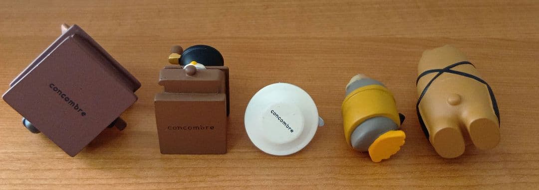 concombre　蓄音機　コーヒーミル　モンブラン　探偵　マスター　5点セット