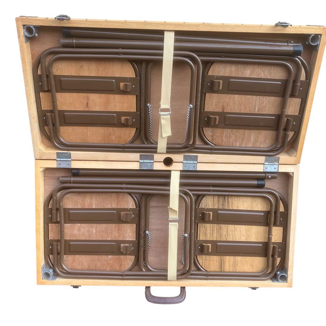 ウッドピクニックテーブル キャンプ キャンプテーブル ビンテージ テーブルセット