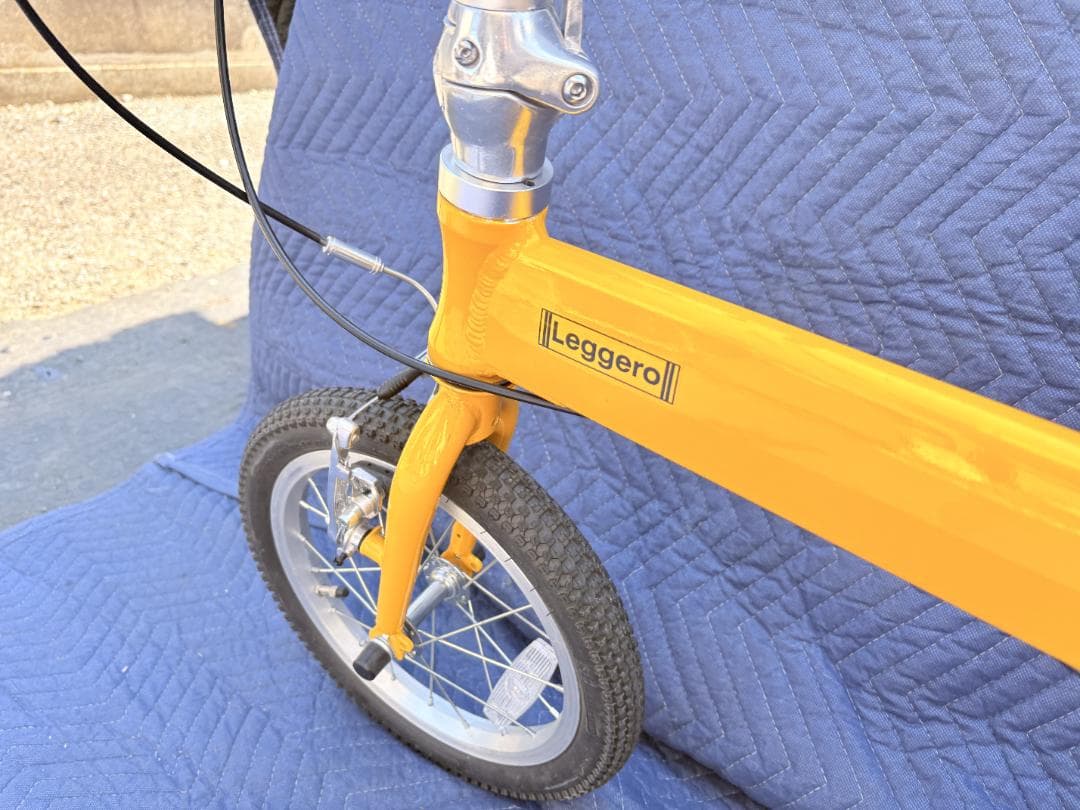 Leggero レジェロ 折りたたみ自転車 ミニベロ イエロー 小径車