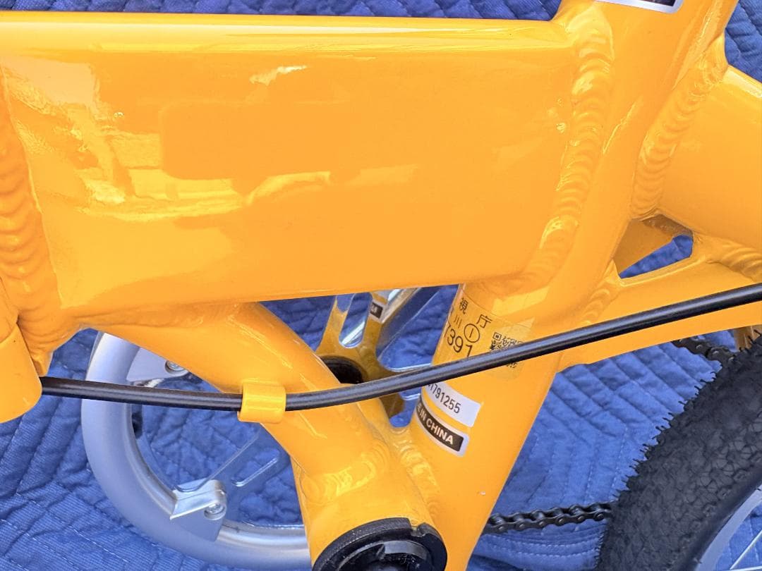 Leggero レジェロ 折りたたみ自転車 ミニベロ イエロー 小径車