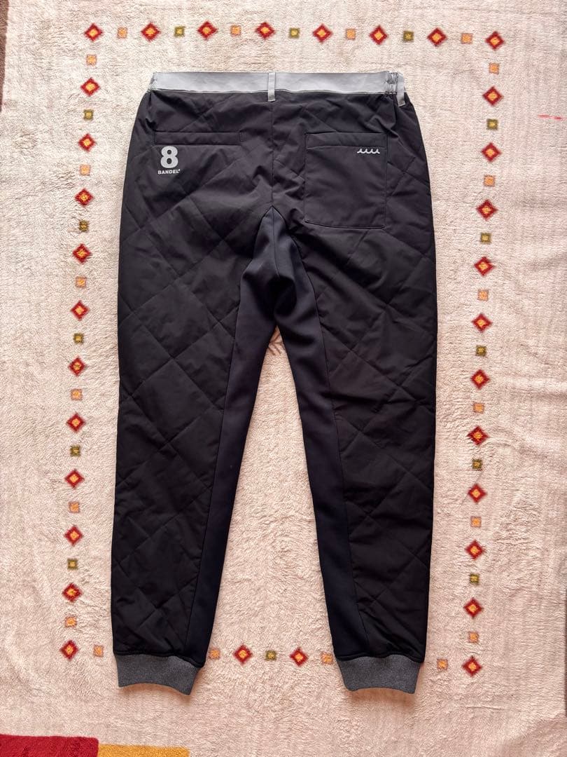 BANDEL x MUTAダイヤモンドキルトパンツ ブラック XL
