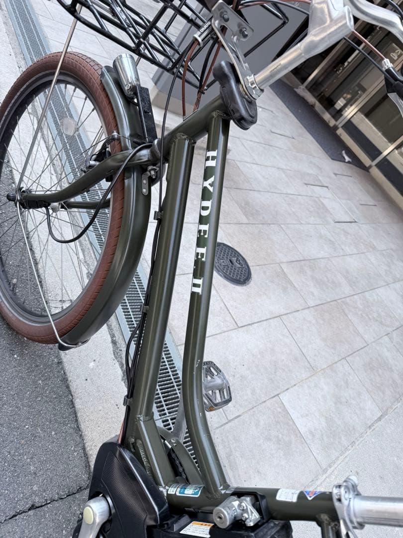 HYDEE II ブリヂストン 電動アシスト自転車 オリーブグリーン