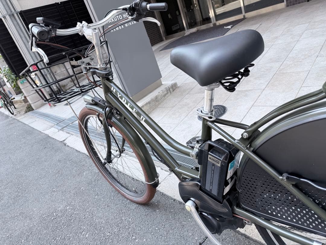 HYDEE II ブリヂストン 電動アシスト自転車 オリーブグリーン