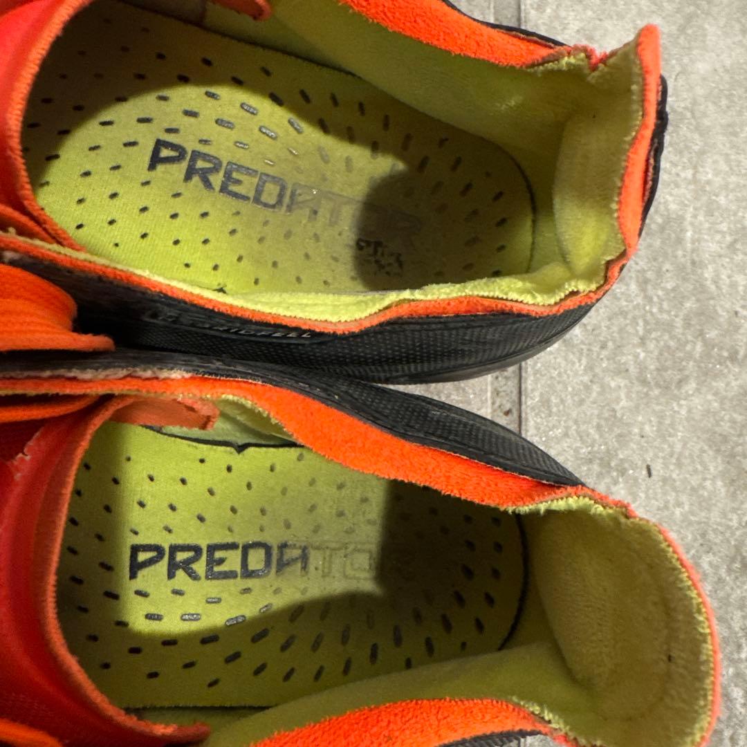 adidas Predator サッカーシューズ ブラック/オレンジ 25.5