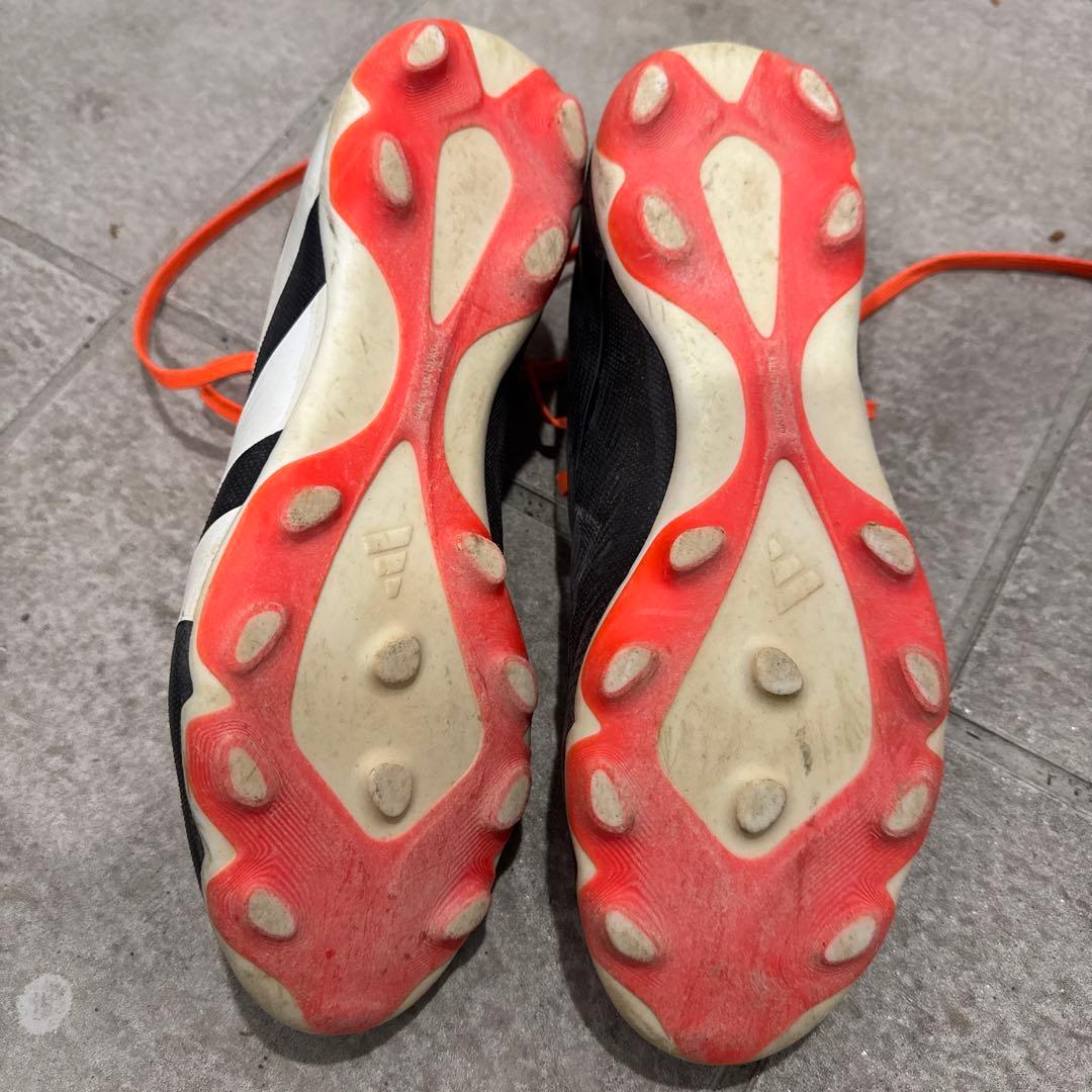 adidas Predator サッカーシューズ ブラック/オレンジ 25.5