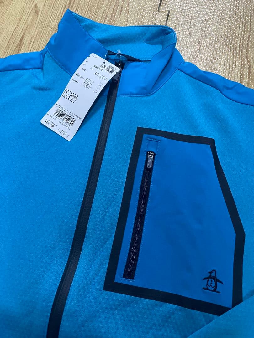 新品タグ付　Munsingwear ブルー ジャケット Lサイズ