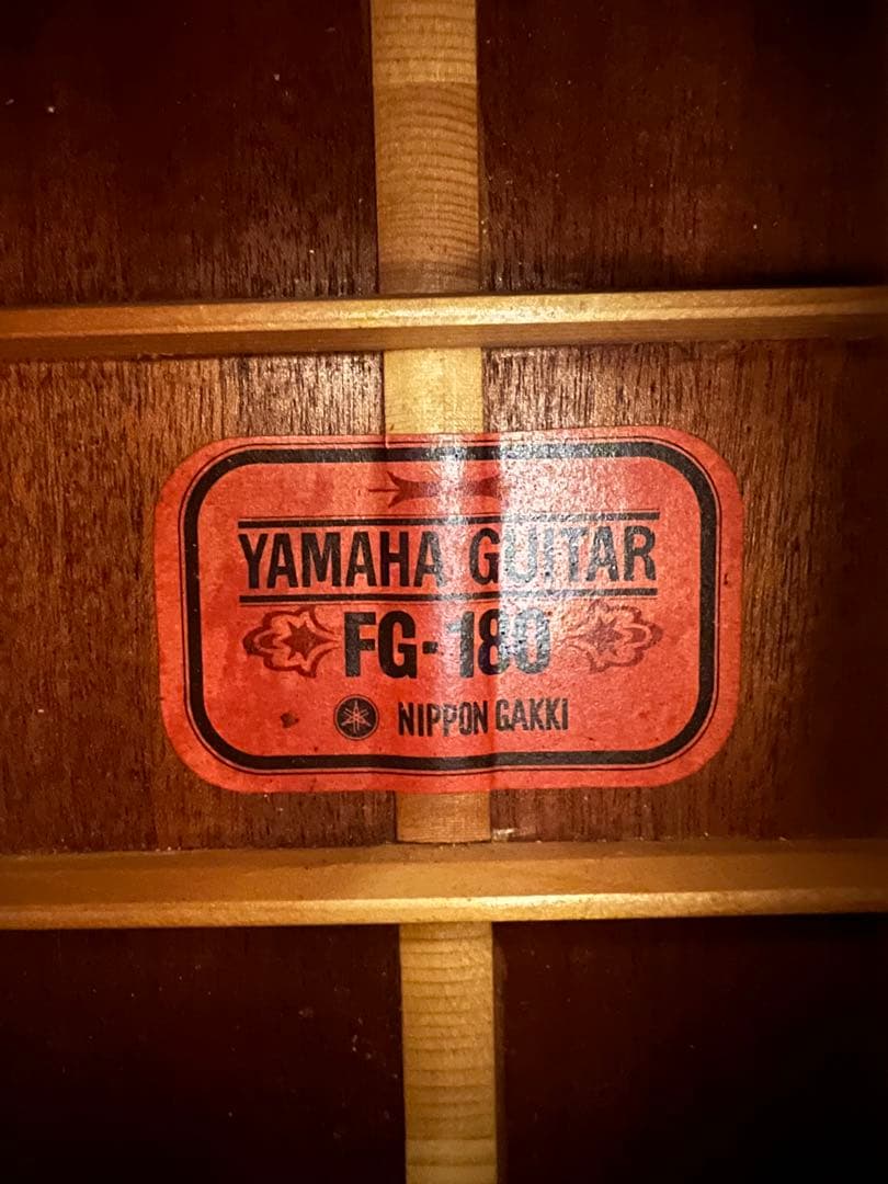 YAMAHA FG-180 赤ラベル1972 人気ヴィンテージギター❗️