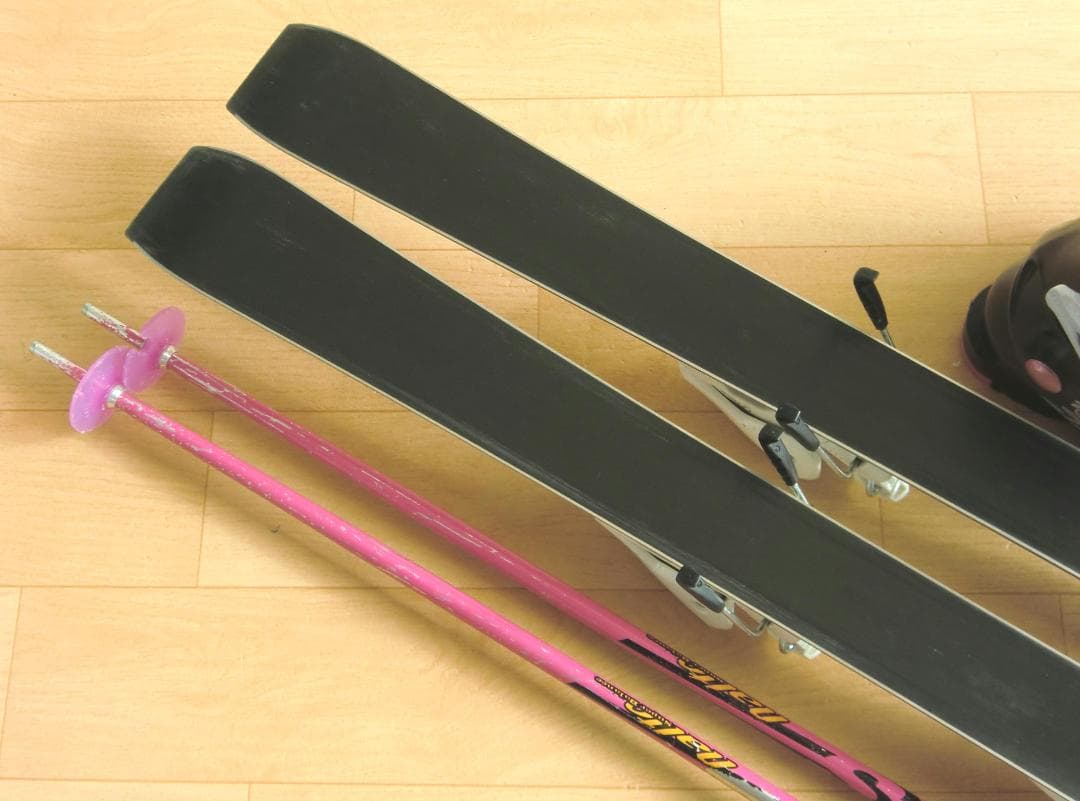 ■■最終特価■送料無料■ハート■子供用スキーセット■板120靴21■WAX済■■