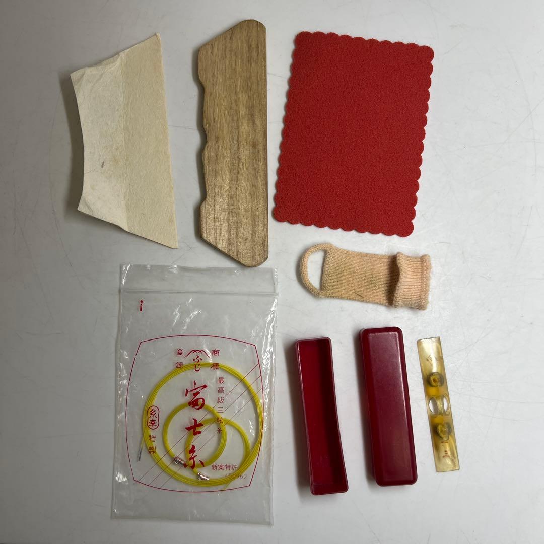 極上　津軽三味線　鉢　共箱　193g 22.2cm 東K8-0312☆2F