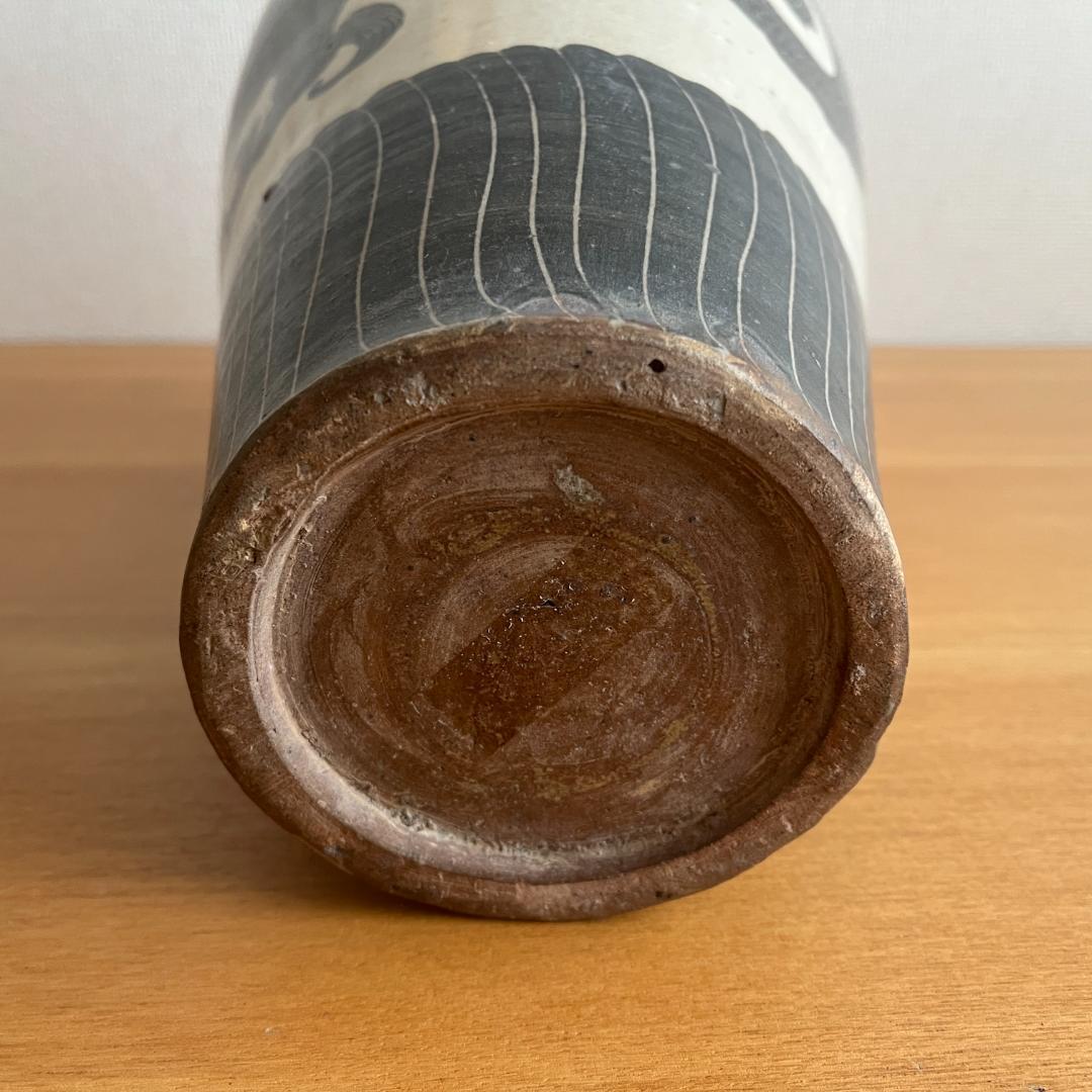 北宋〜金 磁州窯 掻落し龍文 梅瓶 高41.2cm φ20.4cm