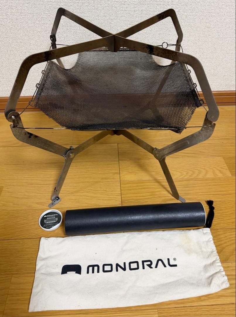 MONORAL 焚き火台　焚火メッシュⅡ 専用ゴトク　セット