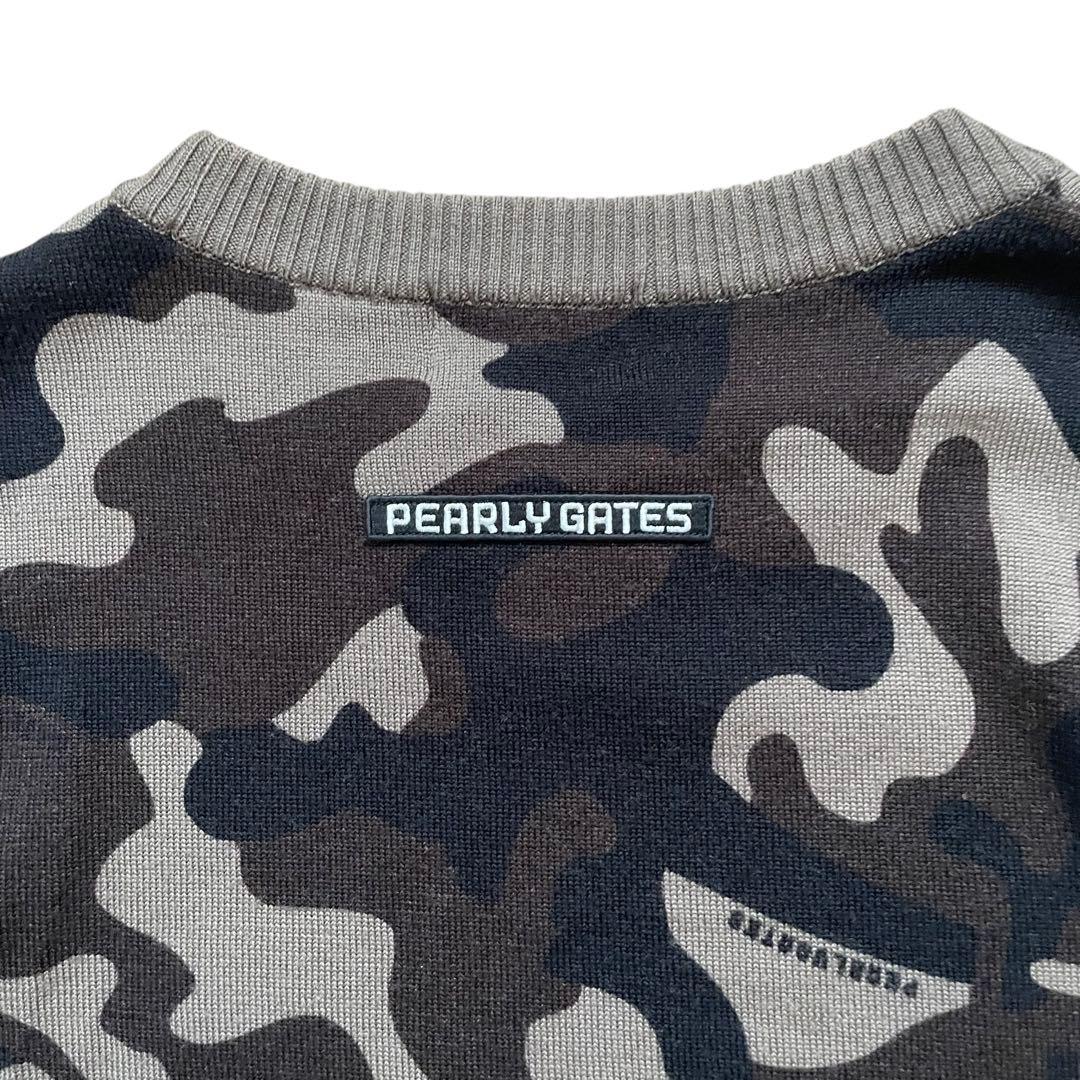 PEARLY GATES ゴルフセーター ニット カモフラ 迷彩 ワッペン