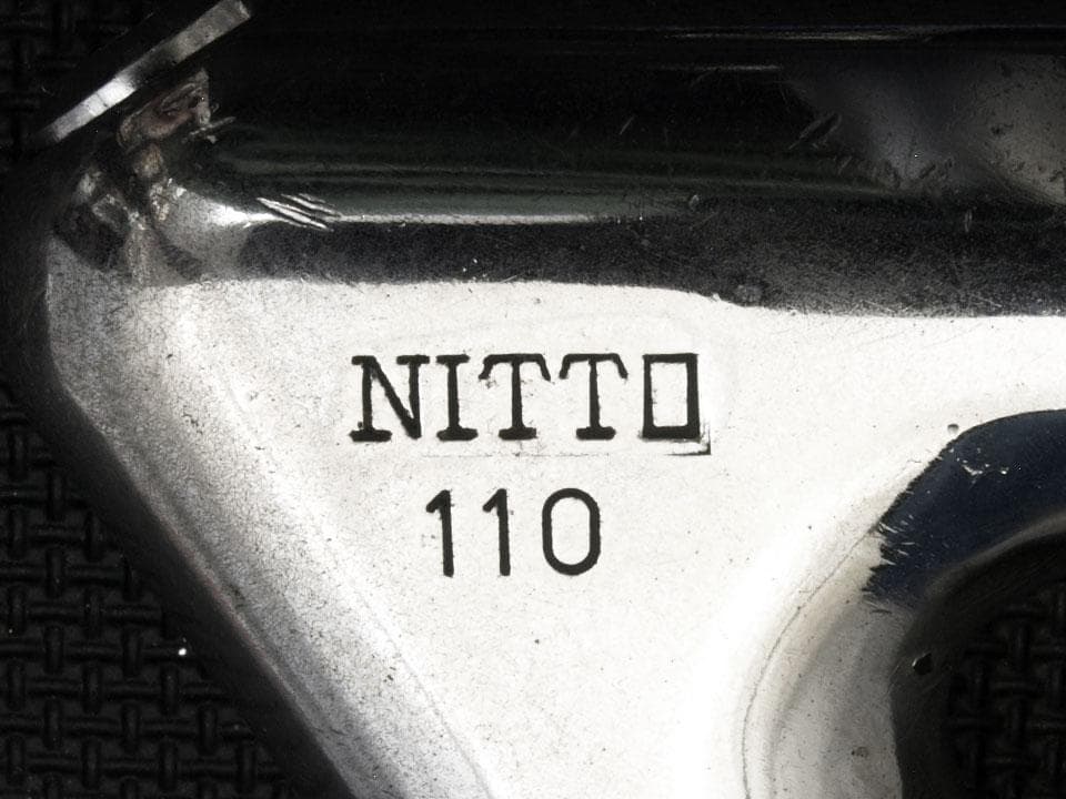 日東（NITTO）鉄ステム 110mm 58度 深曲がり 中古品