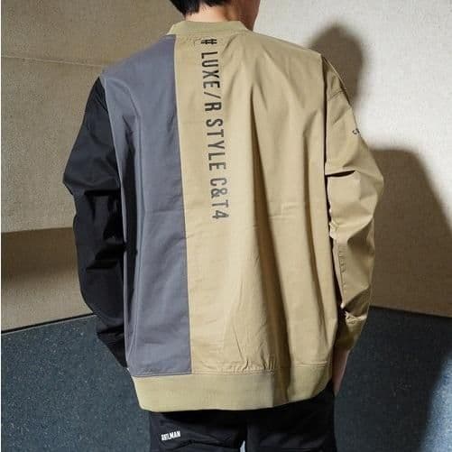 [サンプルSALE /D381 ] LUXE/R ナイロン布帛プルオーバー