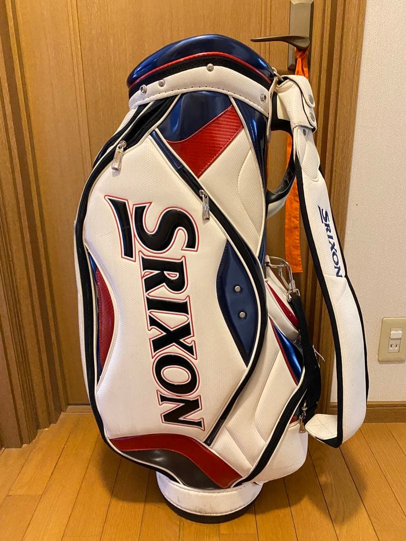 スリクソン　キャディーバック　赤白青