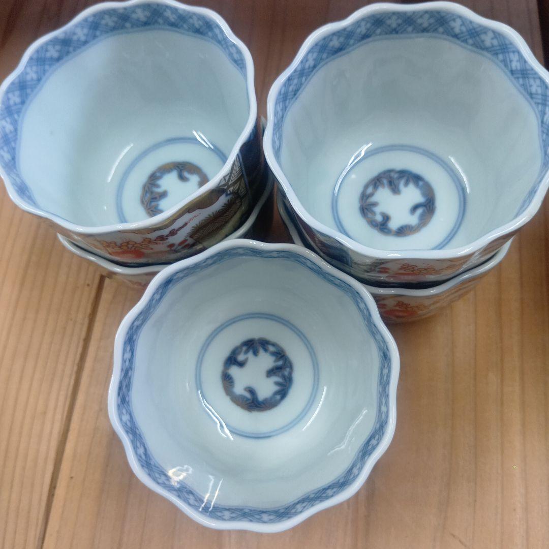 希少　龍峰窯　金彩　古伊万里　小鉢　5個セット
