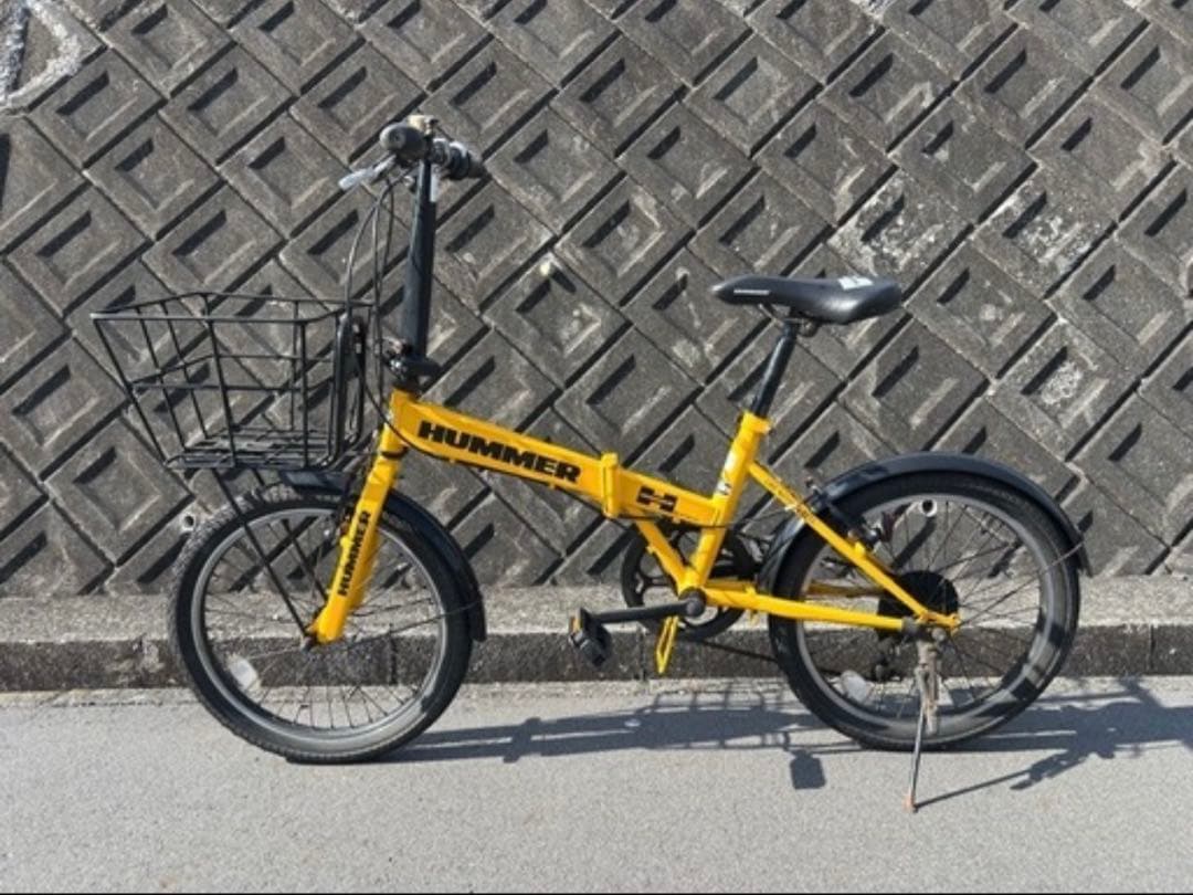 HUMMER 折りたたみ自転車 イエロー静岡県から