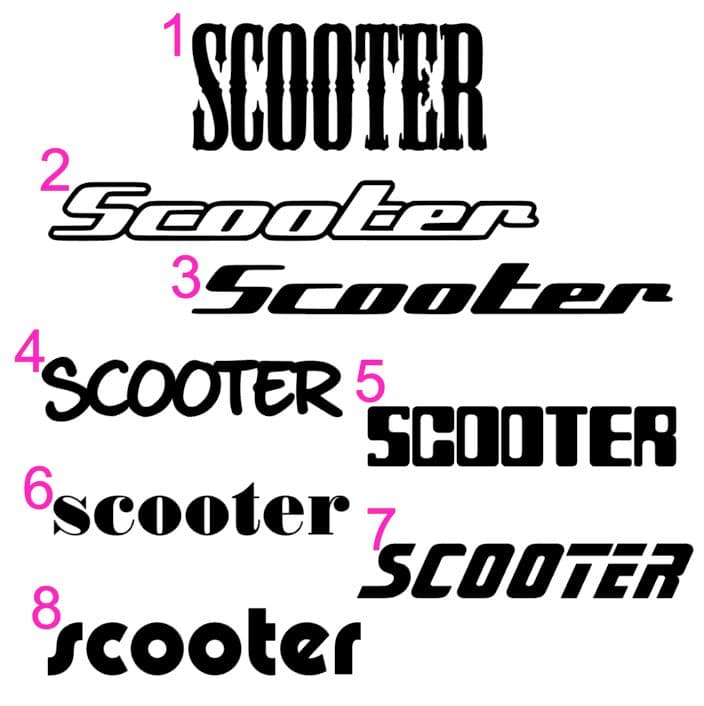 Scooter　スクーター　ステッカー