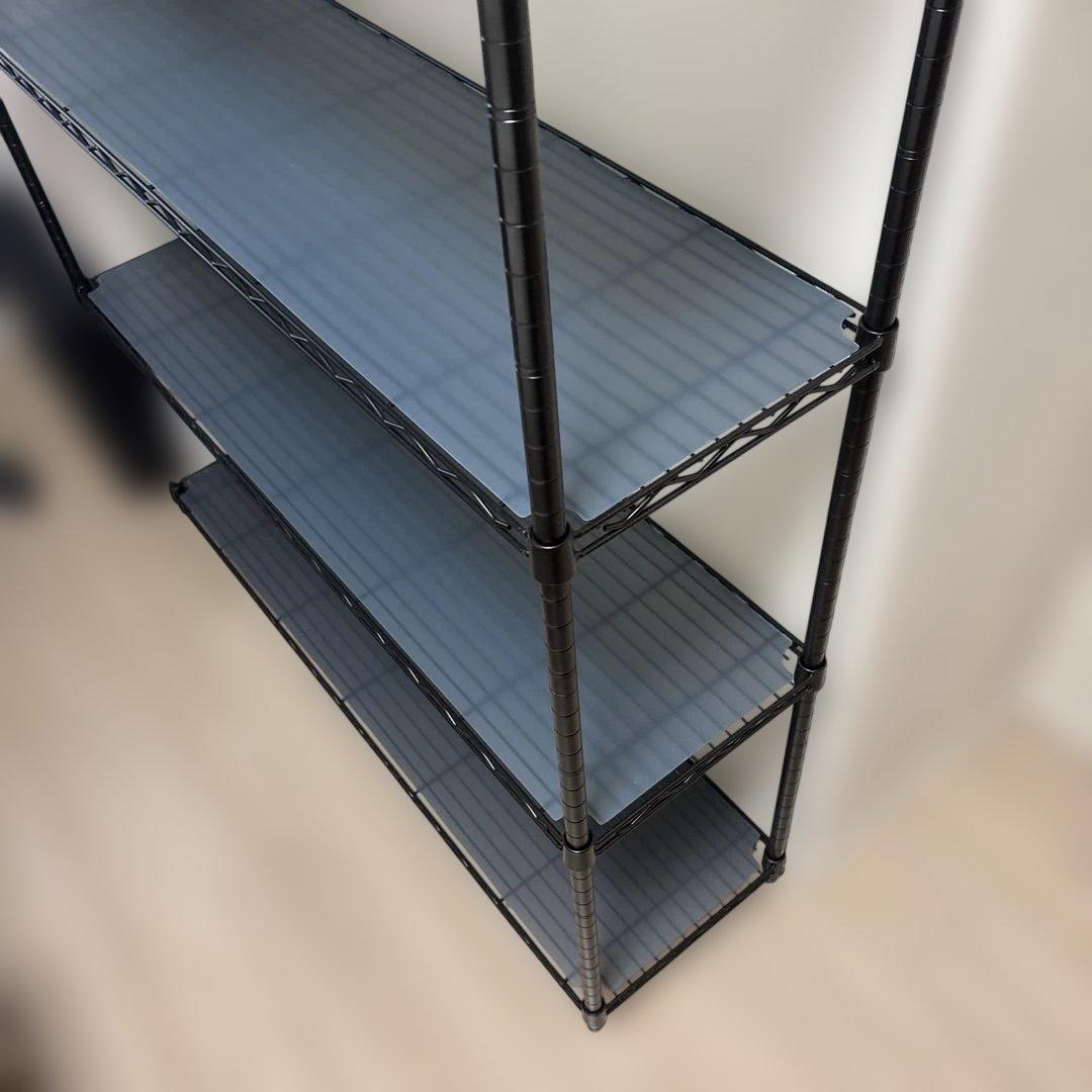 グレー スチールラック 4段 幅120cm +別売りの板付き　極微品