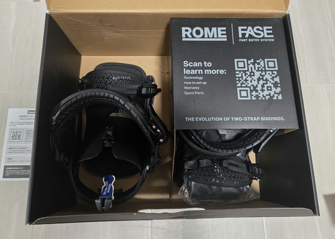 定価以下　保証書付　ROME Katana AW FASE ビンディング M/L