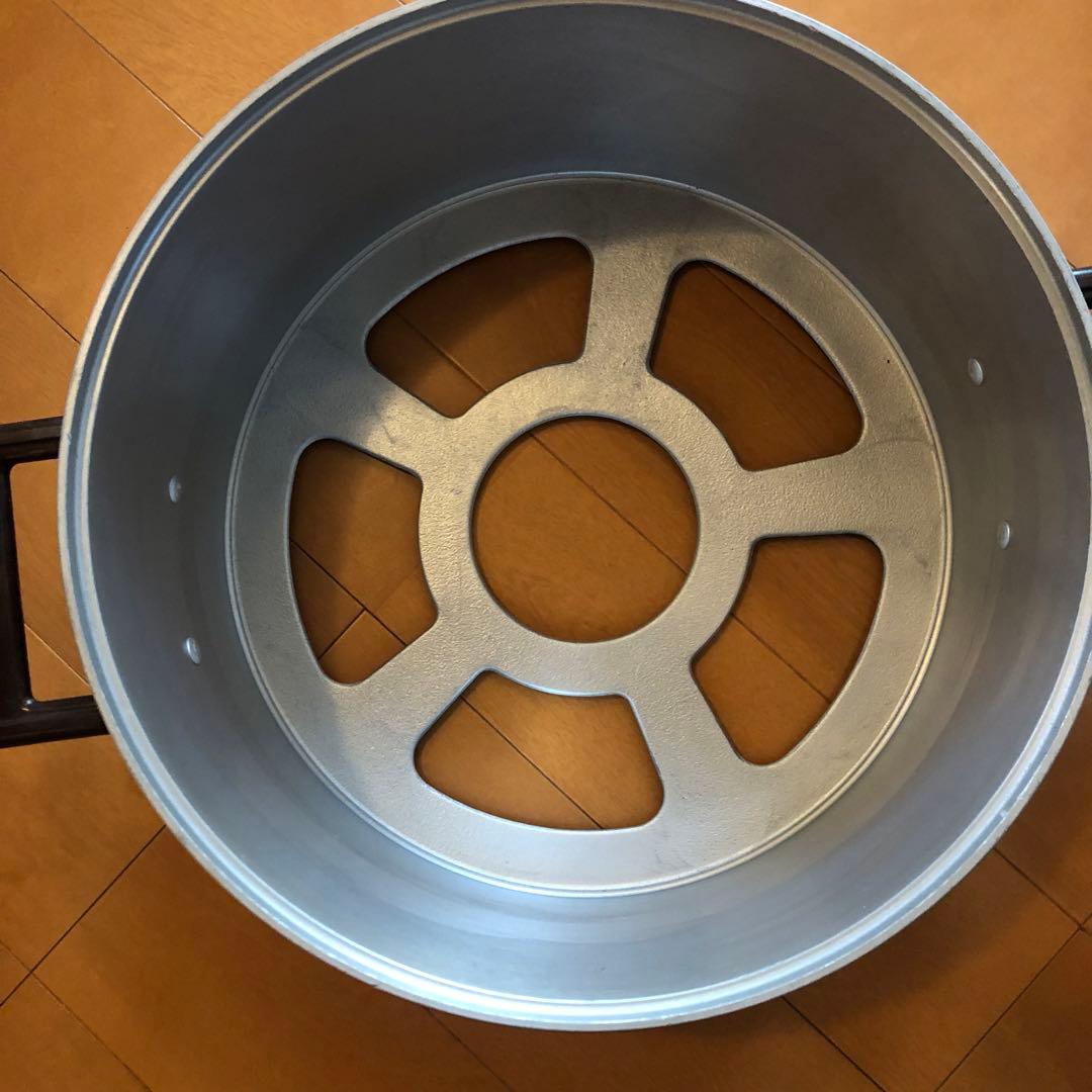 【中古】ホクアベスト デラックスセイロ アルミ製 2段蒸し器