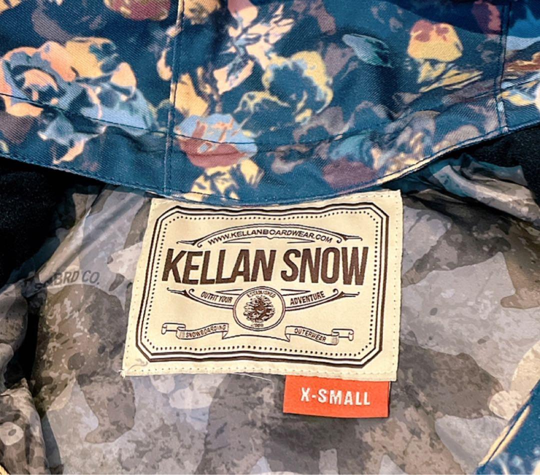 KELLAN 新品 花柄 スキーウェア スノボウェア パーカー ダウンジャケット