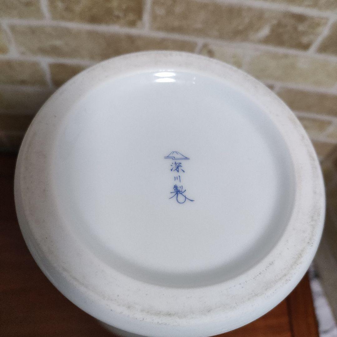 有田焼 宮内庁御用達 深川製磁 オリエンタルブルー ヌーボー 9号 花生 花瓶
