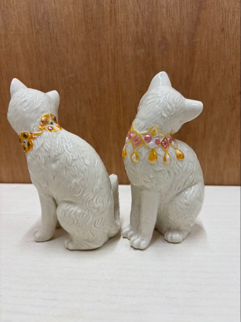 ジュエリークリスタル猫 2体セット
