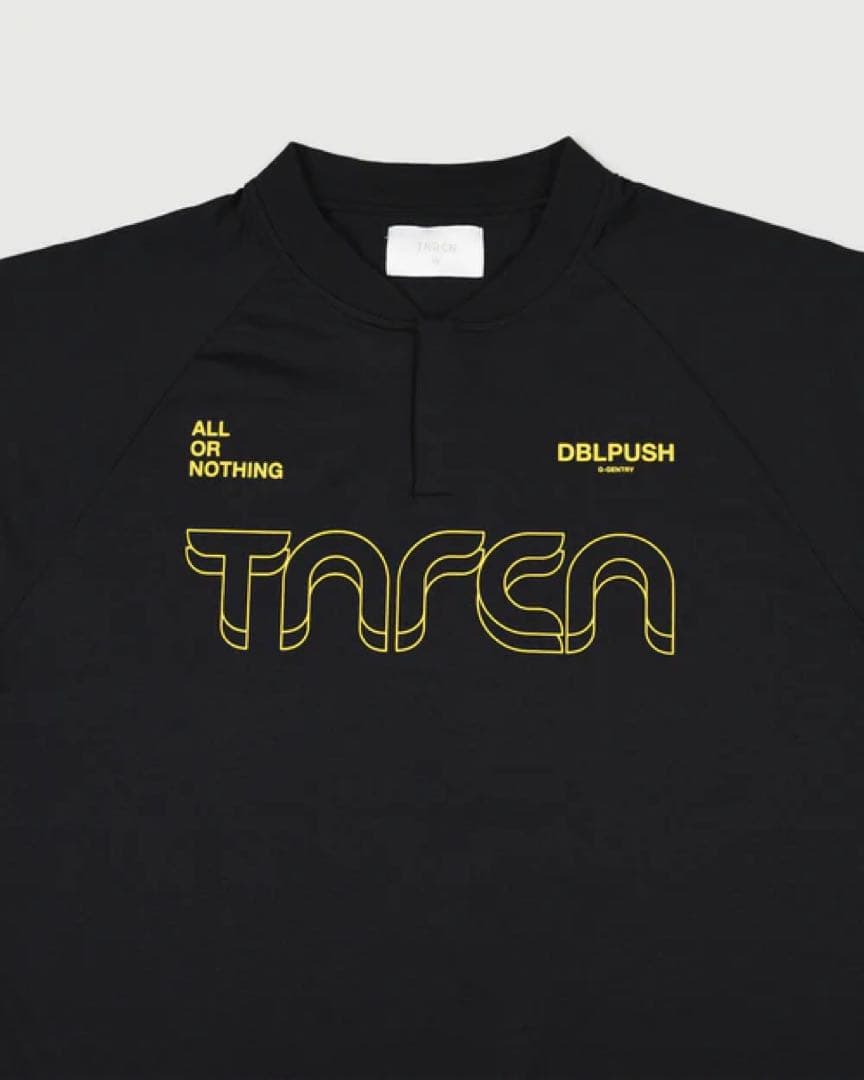TNRCN EVERCORE HENLEY TECH TEE ブラック