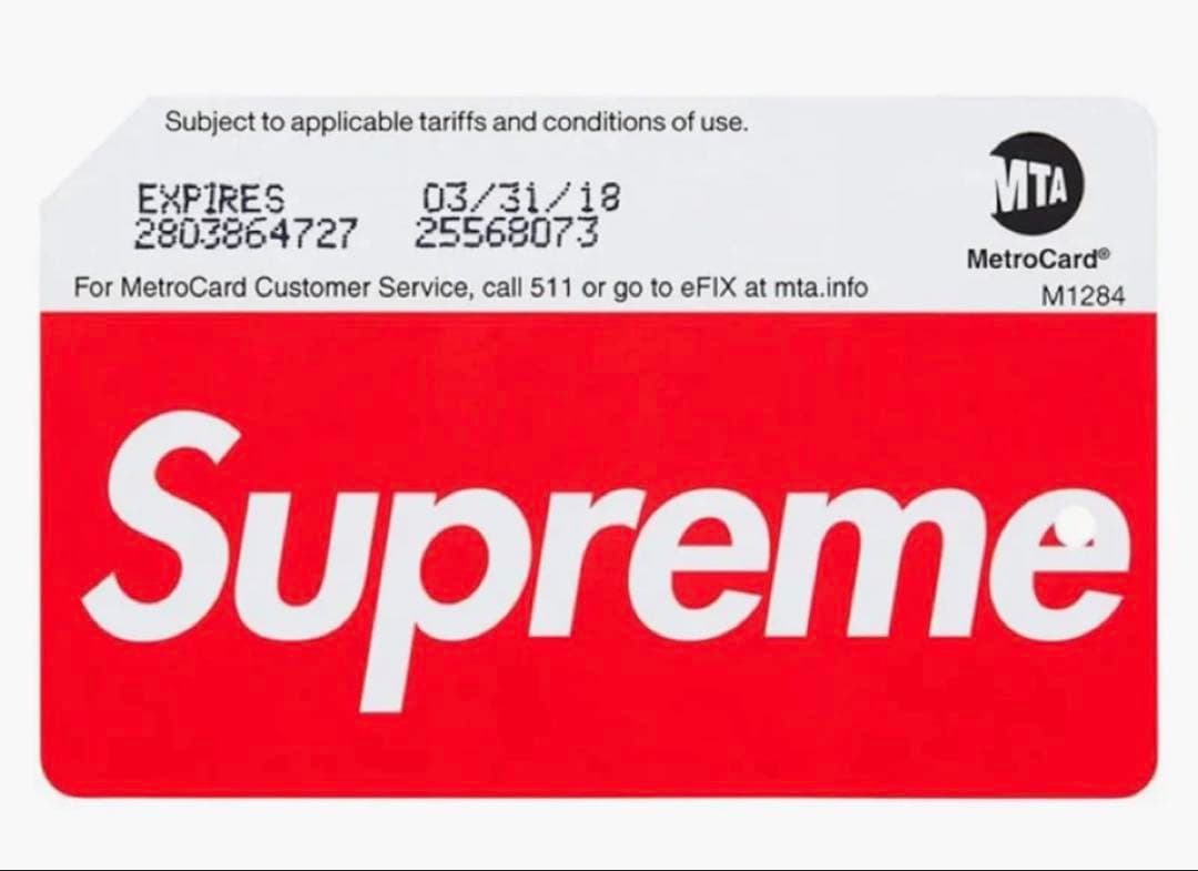 Supreme x MTAメトロカード $5.50 新品・未開封