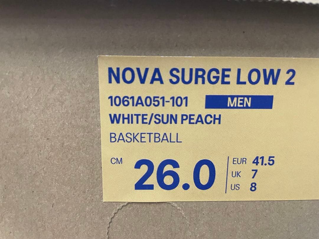 シューズ(男性用) NOVA SURGE LOW 2 26cm