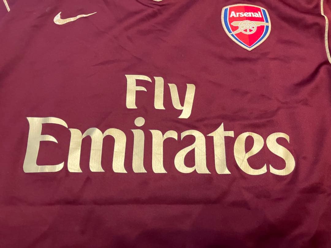 NIKE アーセナル 07-08 アウェイユニフォーム ボルドー古着　ビンテージ